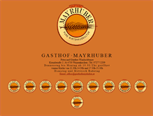 Tablet Screenshot of gasthofmayrhuber.at